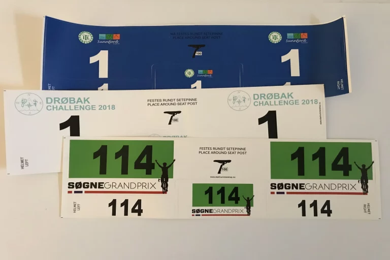 Selvklebende label – setepinne/hjelm