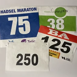 TYVEK startnummer – lag din egen